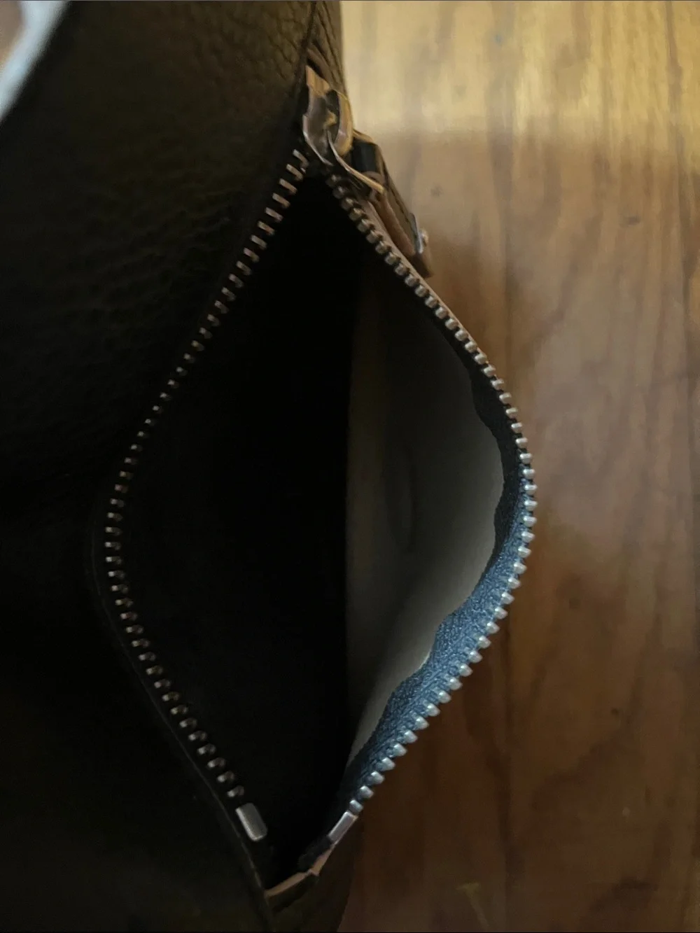 Lauren Ralph Lauren Black Tote Bag with Front Zip Pocket